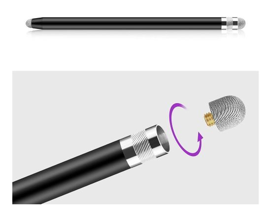 РУЧКА-СТИЛУС TECH-PROTECT USP100 С 4 НАКОНЕЧНИКАМИ ФИОЛЕТОВЫЙ|РОЗОВЫЙ