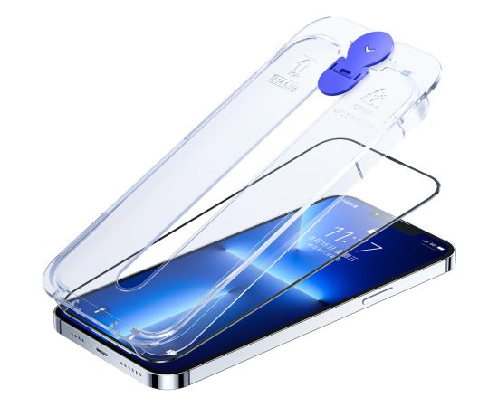 Joyroom Рыцарское стекло для iPhone 14 Pro Max с монтажным комплектом прозрачное (JR-H12)