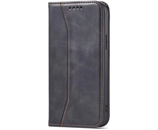 Hurtel Fusion Magnet Fancy 2 grāmatveida maks priekš iPhone 14 Pro Max melns