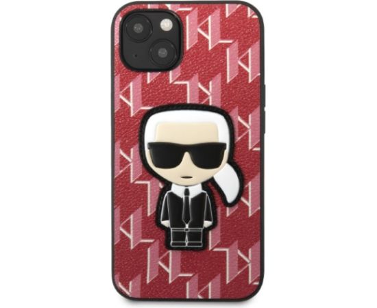 Karl Lagerfeld Monogram Ikonik Case for iPhone 13 Red