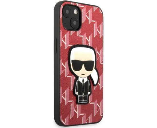 Karl Lagerfeld Monogram Ikonik Case for iPhone 13 Red