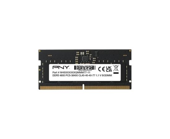Pny Technologies Computer memory PNY Performance RAM module 16GB DDR5 SODIMM 4800MHZ (MN16GSD54800-BLK)
