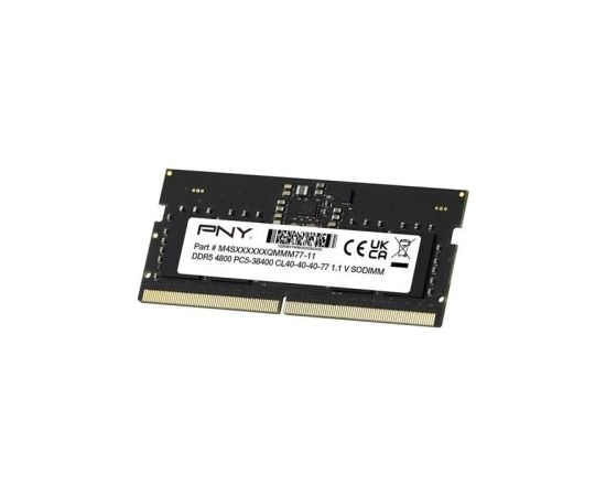 Pny Technologies Computer memory PNY Performance RAM module 16GB DDR5 SODIMM 4800MHZ (MN16GSD54800-BLK)