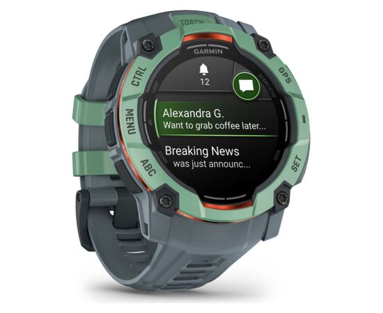 Garmin Instinct 3 AMOLED 3.3 cm (1.3") 50 mm Digital 416 x 416 pixels Touchscreen Green GPS (satellite)