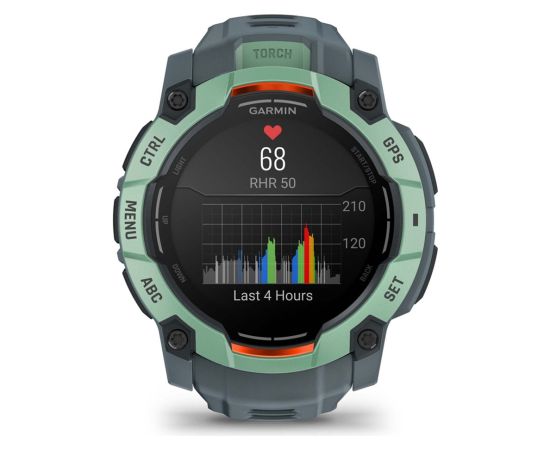 Garmin Instinct 3 AMOLED 3.3 cm (1.3") 50 mm Digital 416 x 416 pixels Touchscreen Green GPS (satellite)