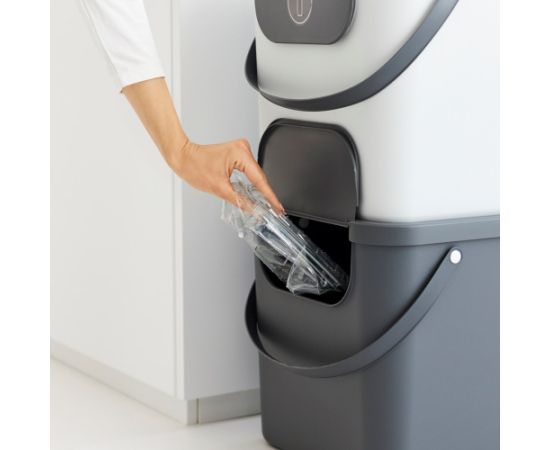 ROTHO Albula Anthracite - waste sorting container - 40l