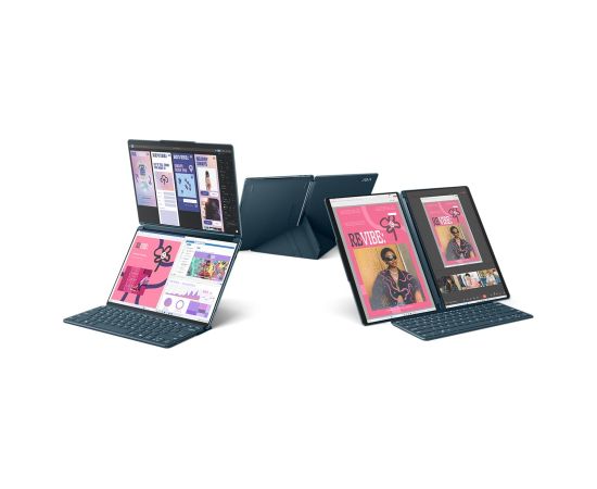 Lenovo Yoga Book 9 13IMU9 Ultra 7 155U 2x 13.3" 2.8K OLED 400nits Glossy 60Hz 32GB LPDDR5x-7467 SSD512 Intel Arc Graphics Win11 Tidal Teal + Backpack B210 GX40Q17225