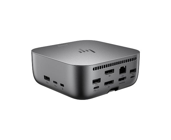 HP Thunderbolt 4 Ultra Dock G6 280W w/Combo Cable - 5x USB-A, 2x USB-C, 1x USB-C Thunderbolt 4, 2x DisplayPort, 1x HDMI, 1x RJ-45, Meteor Silver / AW5M5UT#ABB