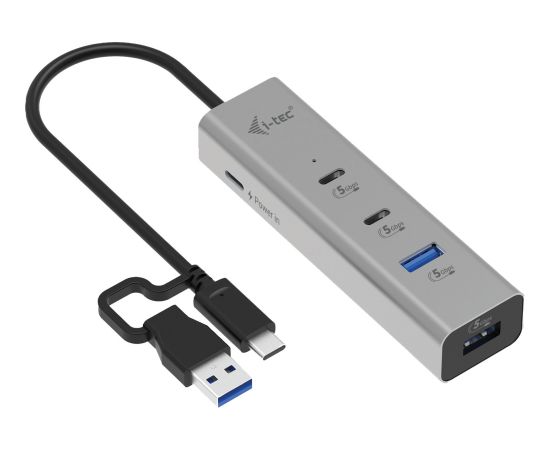 i-tec Universal Charging Metal HUB 2x USB-C + 2x USB-A Port, PD 85W