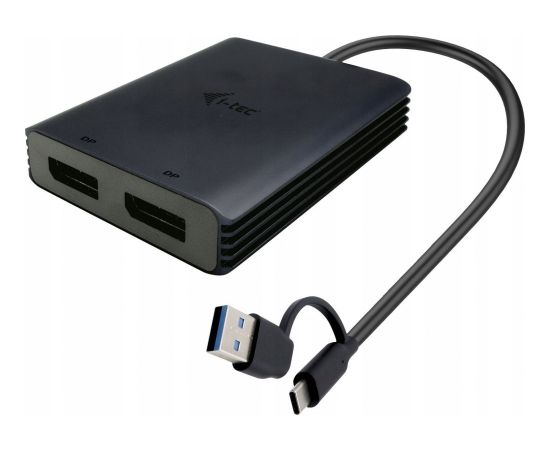 Adapter AV I-TEC i-tec USB-A/USB-C Dual 4K DP Video Adapter