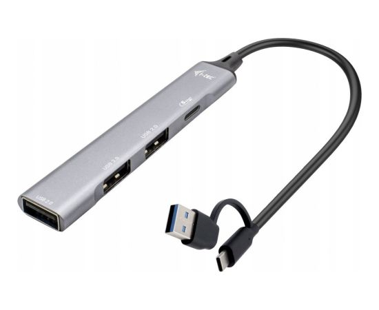 HUB USB I-TEC Hub USB-C/USB-A Metal 1x USB 3.0 + 3x USB 2.0