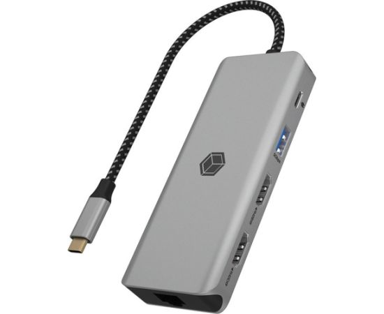 Raidsonic HUB USB Icy Box Dockingstation IcyBox 9-in-1 mobile USB 3.2 Gen 1 Type-C retail