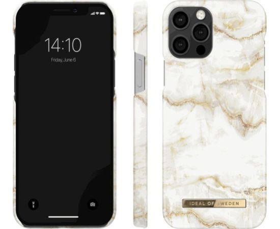 CASE iDeal of Sweden Fashion iPhone 12/12 Pro (Golden Pearl Marble)