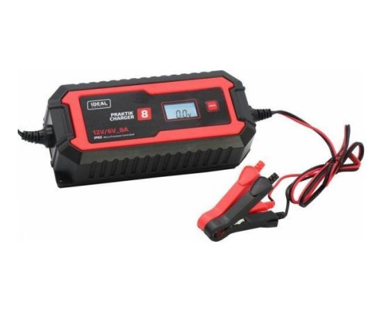 AKB LĀDĒTĀJS Ideal PRAKTIK CHARGER 8 LCD 6/12V