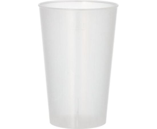 GLĀZES 15GAB., 300ML, D8CM, H11.7CM, ATKĀRTOTI LIETOJAMAS, PP PLASTMASA 0.4238kg/iepak., Pap Star