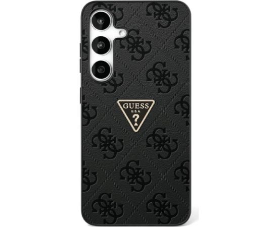 Guess Hot Stamp 4G Pattern Triangle Metal Logo Maciņš priekš Samsung Galaxy S25 Ultra