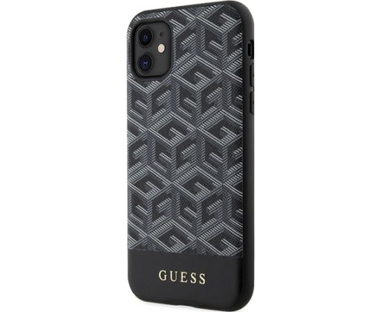 Guess PU G Cube MagSafe Compatible Case for iPhone 11 Black