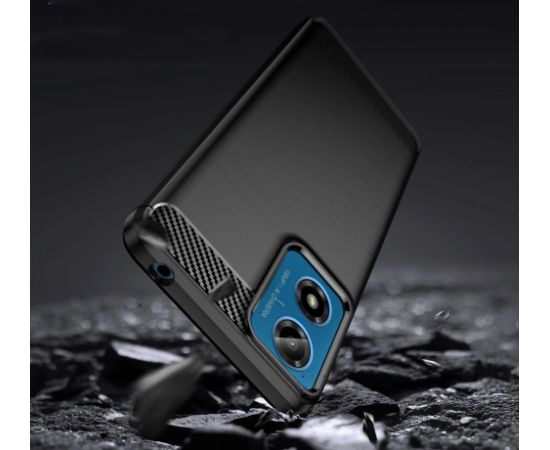 Tech-Protect TPUCarbon Case for Motorola Moto G24 | G24 Power | G04 - Black