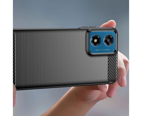 Tech-Protect TPUCarbon Case for Motorola Moto G24 | G24 Power | G04 - Black