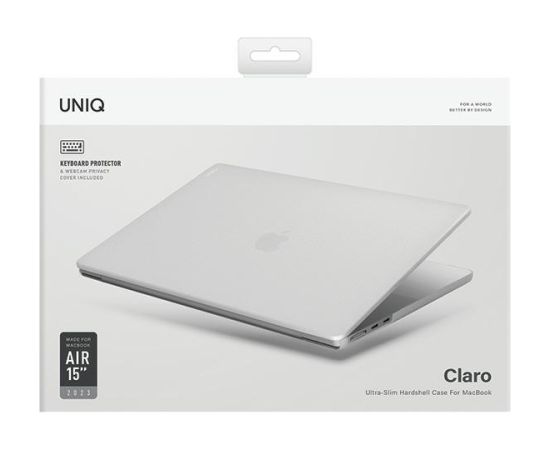 UNIQ etui Claro MacBook Air 15" (2023) przezroczysty|dove matte clear