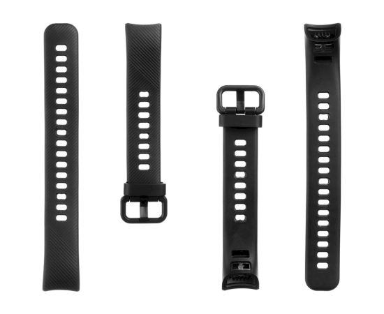 Tactical 438 Silikona siksniņa priekš Honor Band 4|5 melna