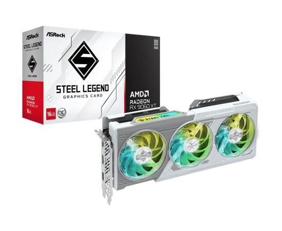 Graphics card. Asrock RX9060XT Steel Legend 16GB OC