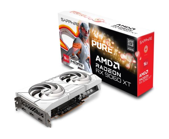 Graphics card. SAPPHIRE PURE RX 9060 XT GAMING OC 16GB