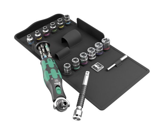 Instrumentu komplekts Wera 8009 Zyklop Pocket Set 3; 27 gab.