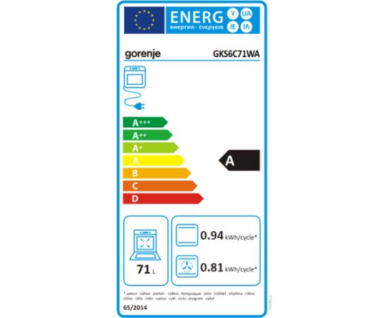 Gorenje GKS6C71WA