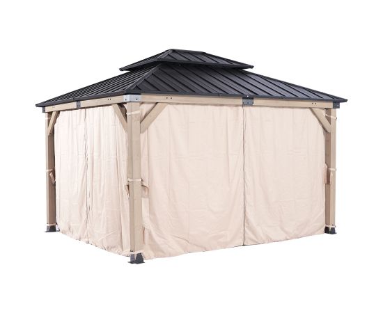 Side curtainsfor gazebo CEDAR 3x4m