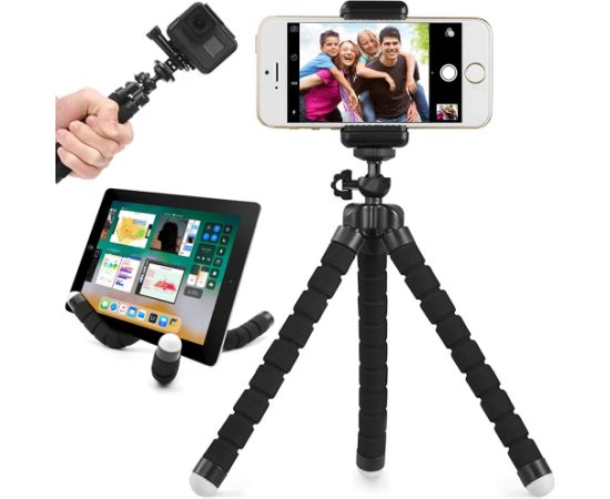 Goodbuy Tripod Гибкий штатив держатель для телефона черный