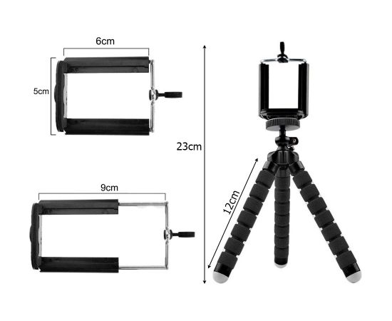 Goodbuy Tripod Гибкий штатив держатель для телефона черный