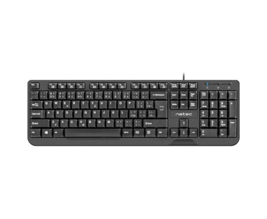NATEC KEYBOARD TROUT SLIM USB, CZ/SK LAYOUT, BLACK