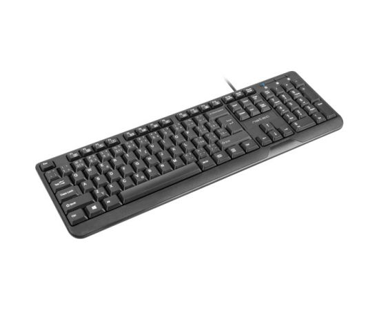 NATEC KEYBOARD TROUT SLIM USB, CZ/SK LAYOUT, BLACK