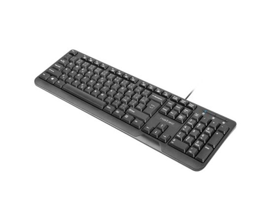 NATEC KEYBOARD TROUT SLIM USB, CZ/SK LAYOUT, BLACK