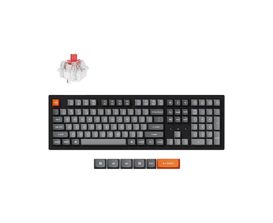 Keychron K10 Max RGB - US Layout - Hot-Swappable Super Red Wireless Keyboard / K10M-H1