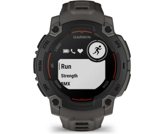 GARMIN Instinct E 45mm Black with Charcoal Band sporta pulkstenis