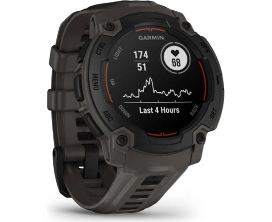 GARMIN Instinct E 45mm Black with Charcoal Band sporta pulkstenis