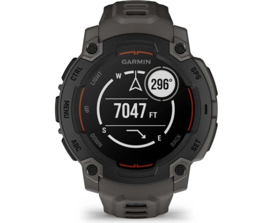 GARMIN Instinct E 45mm Black with Charcoal Band sporta pulkstenis