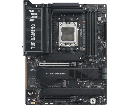 Mainboard ASUS AMD X870E SAM5 ATX Memory DDR5 Memory slots 4 1xPCI-Express 3.0 1x 1xPCI-Express 4.0 16x 1xPCI-Express 5.0 16x 4xM.2 1xHDMI 4xUSB 2.0 7xUSB 3.2 2xUSB-C 1xRJ45 3xAudio port TUFGAMX870E-PLUSWIFI7