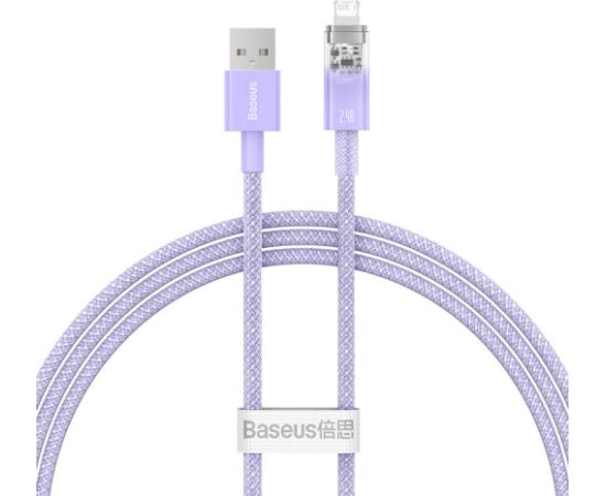 Fast Charging cable Baseus USB-A to Lightning Explorer Series 1m 2.4A (purple)