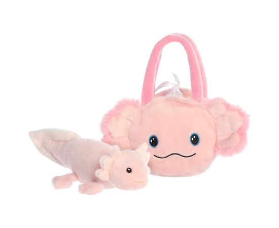 AURORA Fancy Pals plīša rotaļlieta Aksolotls somiņā, 20 cm