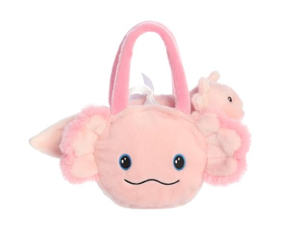 AURORA Fancy Pals plīša rotaļlieta Aksolotls somiņā, 20 cm
