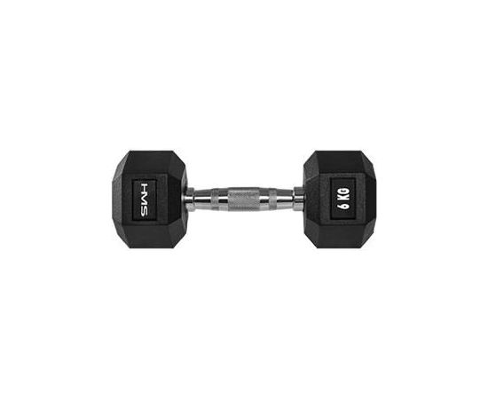HMS ‎‎Hantel Hex Pro gumowany 1 x 6 kg