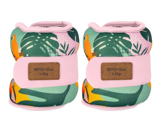 Spokey HOME JUNGLE potīšu un plaukstas locītavu atsvari 2x 1,5 kg Atsvari rokām un kājām