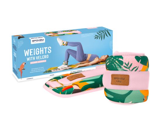 Spokey HOME JUNGLE potīšu un plaukstas locītavu atsvari 2x 1,5 kg Atsvari rokām un kājām