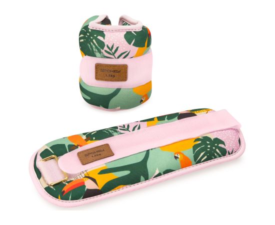 Spokey HOME JUNGLE potīšu un plaukstas locītavu atsvari 2x 1,5 kg Atsvari rokām un kājām