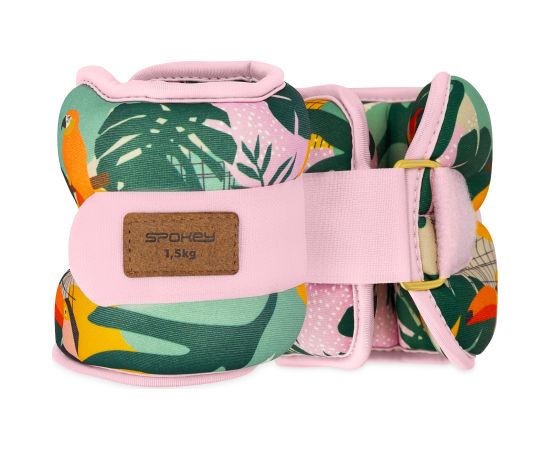 Spokey HOME JUNGLE potīšu un plaukstas locītavu atsvari 2x 1,5 kg Atsvari rokām un kājām