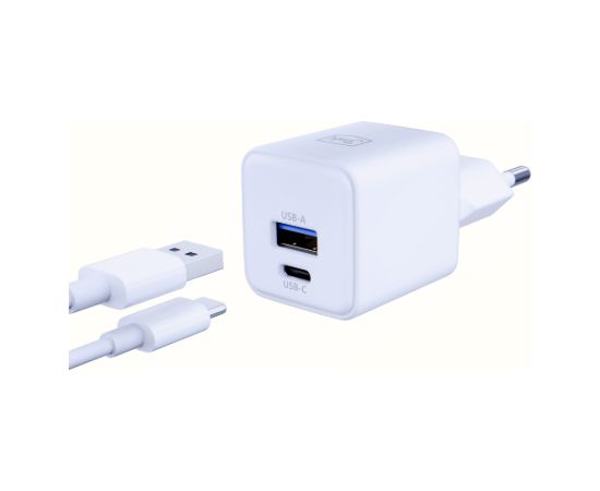 3MK Hyper GaN Fast Charger Tīkla Lādētājs USB-C / USB-A 20W