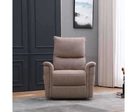 Recliner armchair GIANNI with electric lifting mechanism, beige